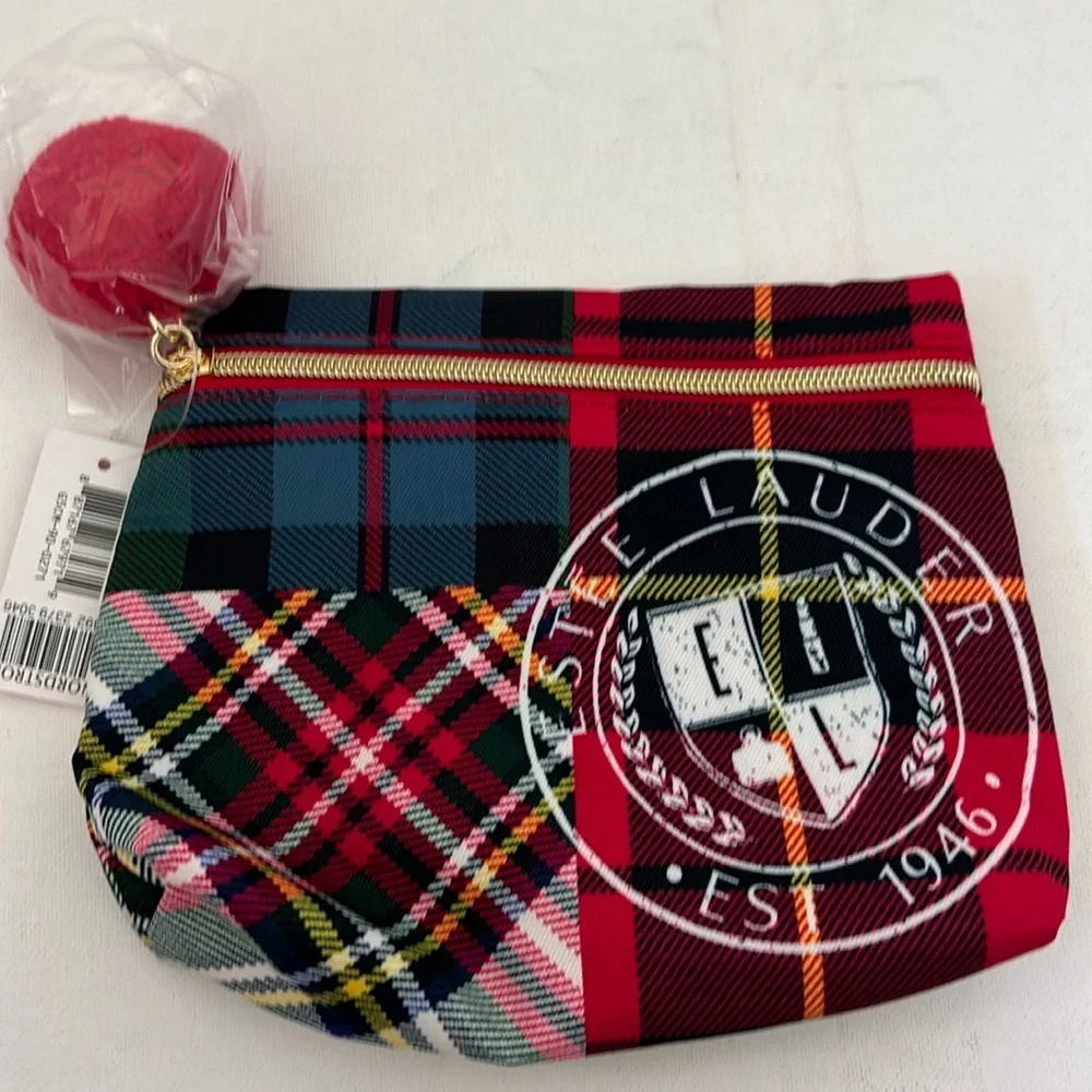 Estee Lauder Tartan Make Up Bag - New For 2023